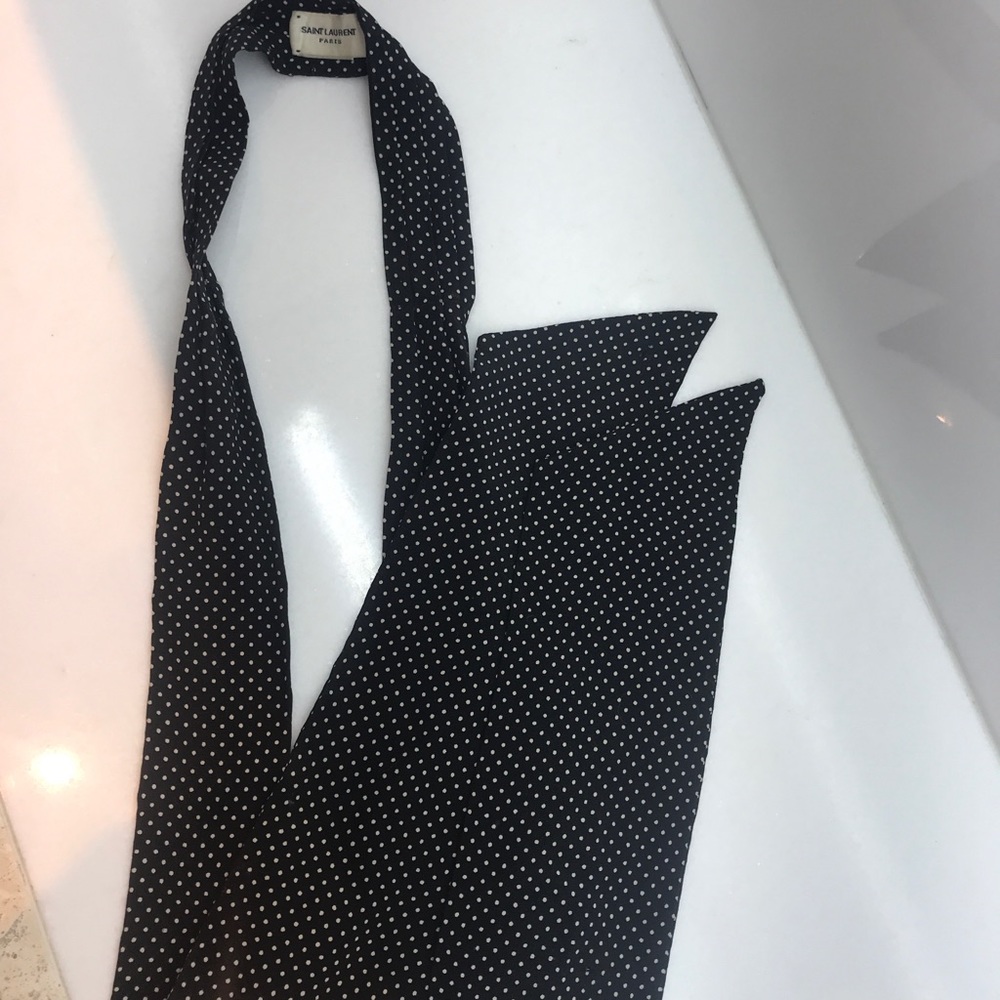 Saint Laurent necktie polka dot